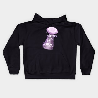 Aliens Ufos are real graphic Kids Hoodie